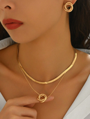 Colar e Brinco Elegante de Luxo