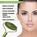 Rolo de Jade + Placa Gua Sha – Massagem Facial Anti-Rugas