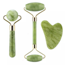 Rolo de Jade + Placa Gua Sha – Massagem Facial Anti-Rugas