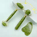 Rolo de Jade + Placa Gua Sha – Massagem Facial Anti-Rugas