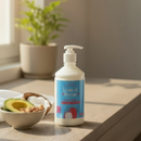 Creme de pentear clássico ecolita | finalizador de cachos | coco, abacate e amêndoas | Artesanal.