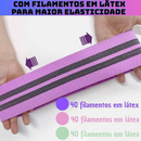 Kit 3 Faixas Elásticas de Tecido | Treino, Yoga, Pilates e Musculação | Resistentes, Confortáveis e Antideslizantes